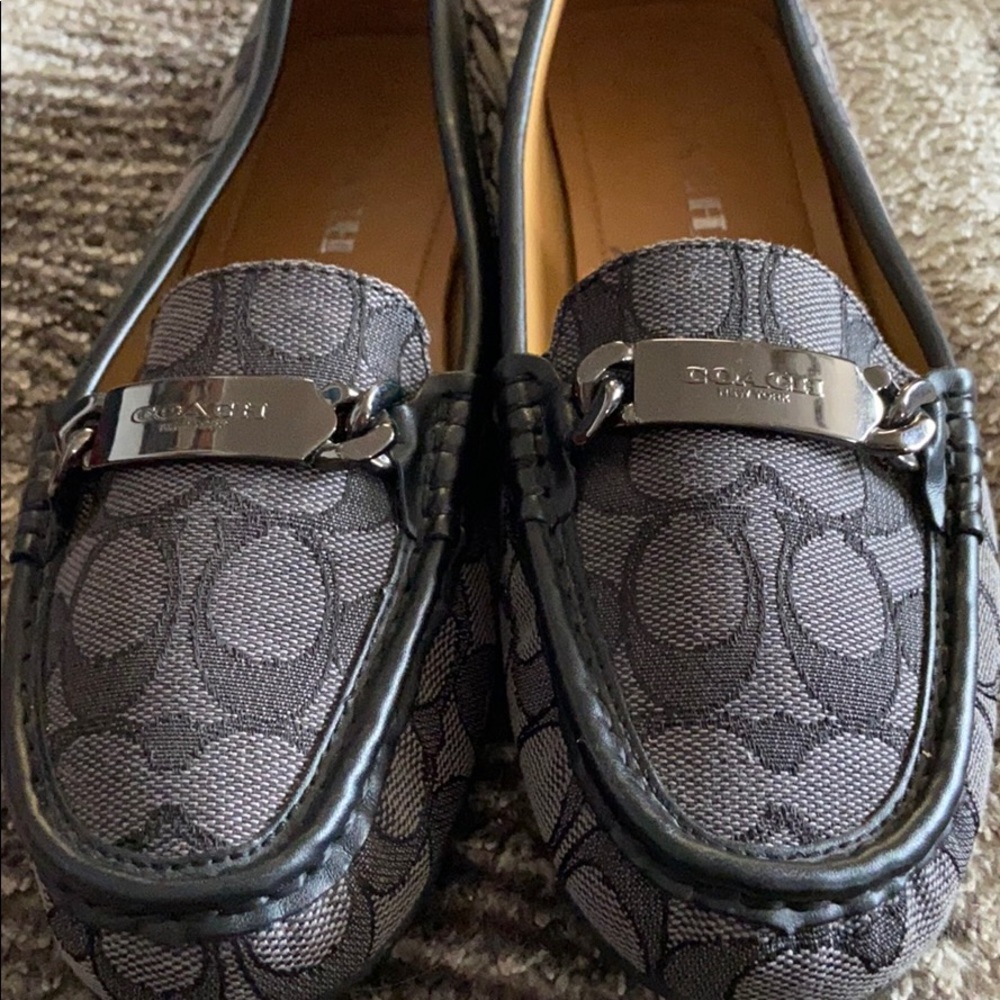 Coach Lady Loafers Black Smoke/Black